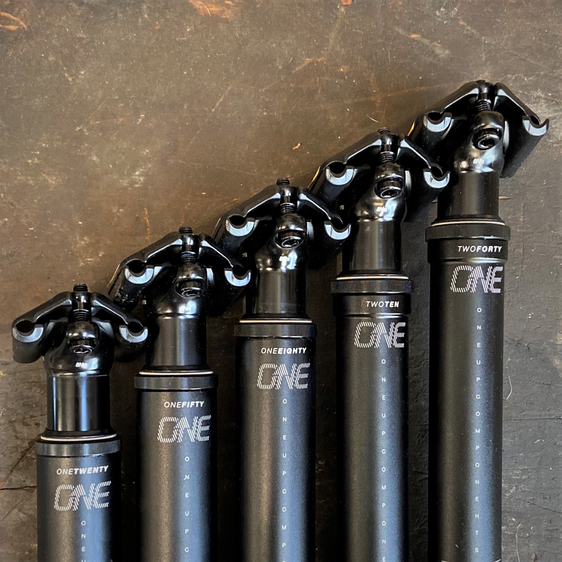 Poteau De Selle OneUp Components 210 Mm X 0 Déport, Diamètre 31.6 Mm - Noir, Neuf Sous Emballage