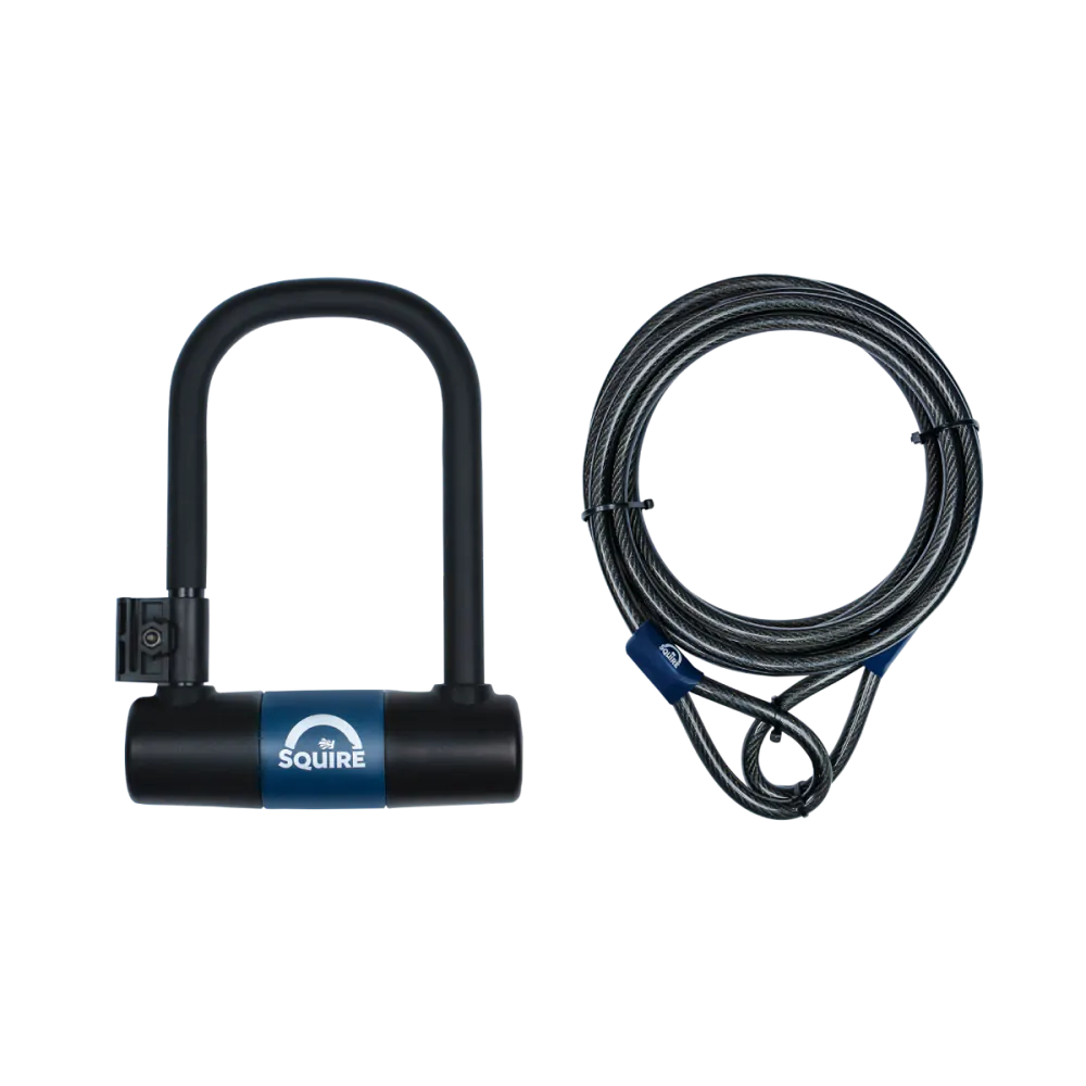 Squire Matterhorn Compact 10c D-Lock and Cable Kit Bike Lock - Security Rating 10