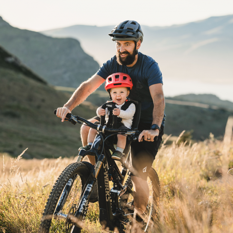 Kids Ride Shotgun Pro Evo Child Bike Seat + Handlebars Combo (2-in-1)