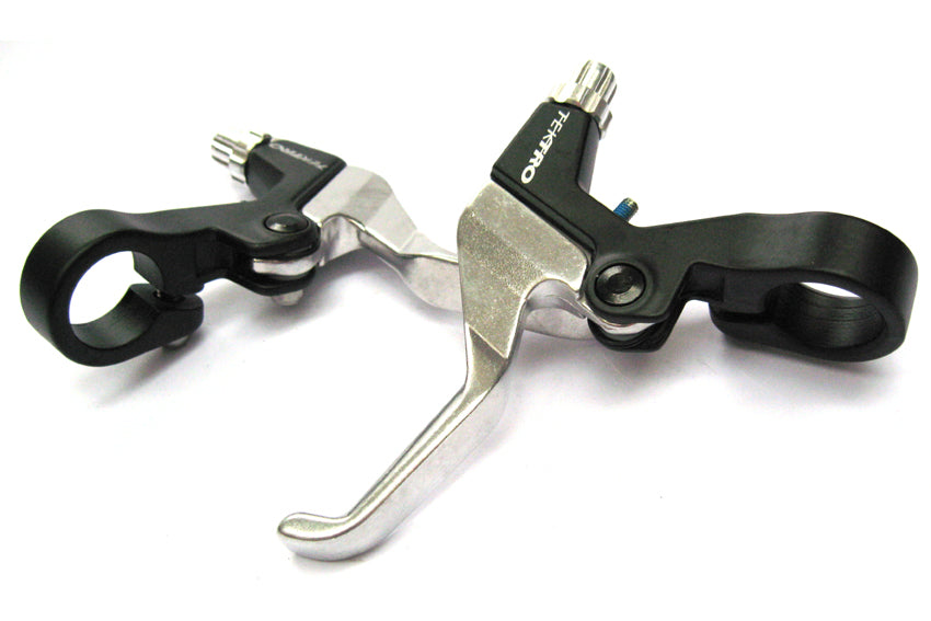 TEKTRO ALLOY V-BRAKE LEVERS – BLACK/SILVER (PAIR)