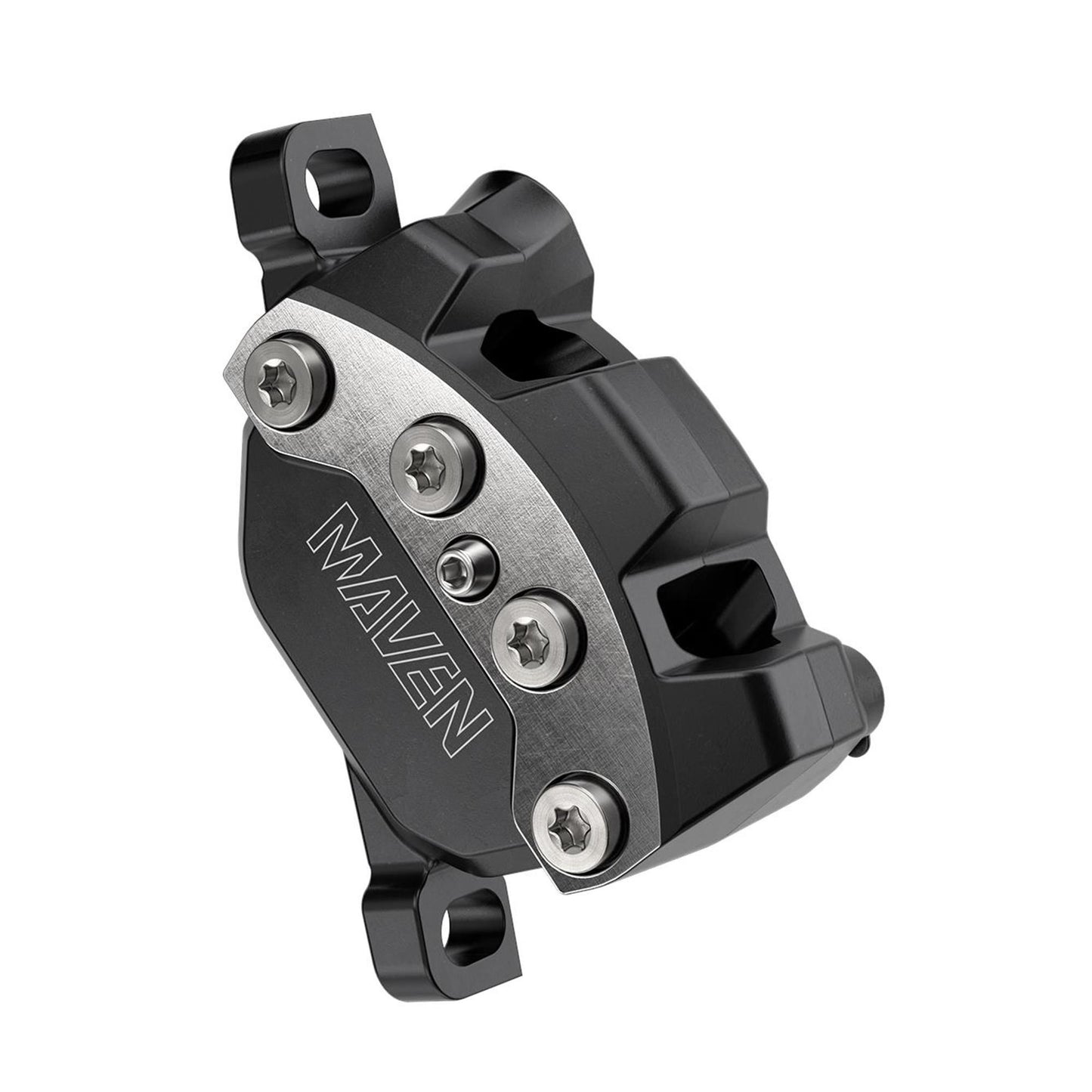 SRAM DISC BRAKE MAVEN ULTIMATE STEALTH - ALUMINUM LEVER, TI HARDWARE, REACH/CONTACT ADJ ,SWINGLINK, CLEAR ANO (INCLUDES MMX CLAMP, BRACKET) (ROTOR SOLD SEPARATELY) A1