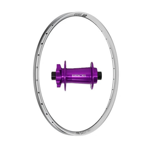 (Slam69built) DT Swiss FR 541 29" / Hope Pro 5 Boost / Front Wheel (Silver/Purple)