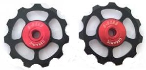 C-Bear Alloy Pulley Full Ceramic Jockey wheel Shimano/Sram 10-11 spd (pull-alu-fc)