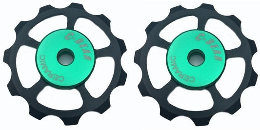 C-Bear Alloy Pulley Ceramic Jockey wheel Shimano/Sram 10-11 spd (pull-alu)