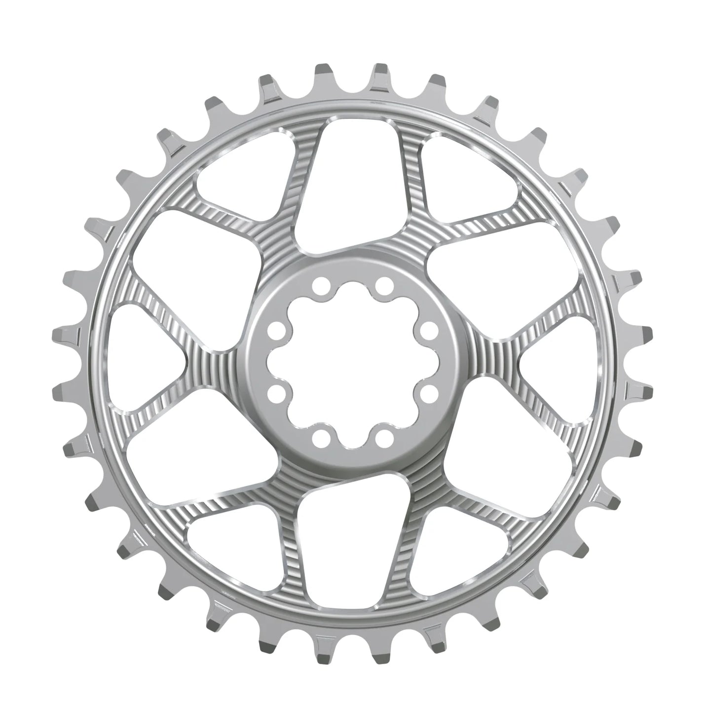 Works Components SRAM 8-Bolt Narrow Wide Chainring - Direct Mount - Silver