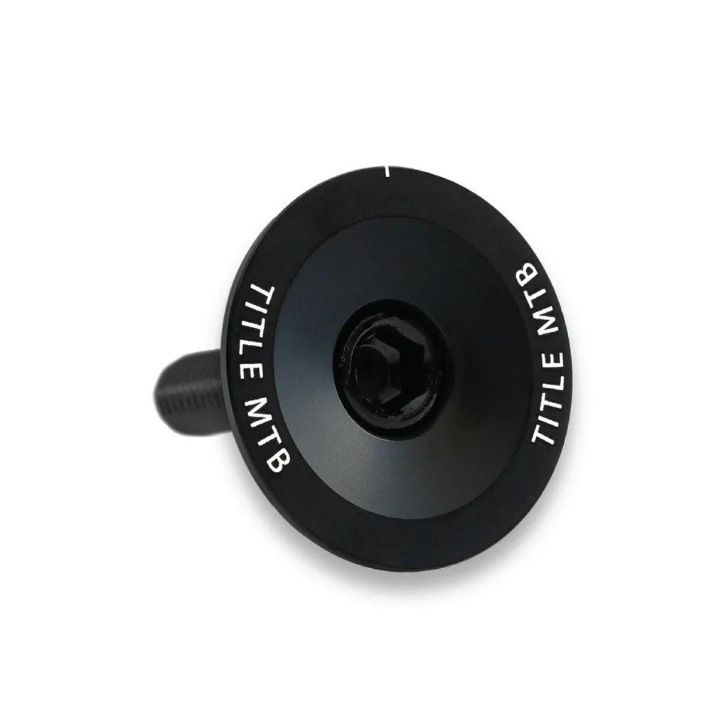 TITLE MTB Headset Top Cap And Bolt Set - Black