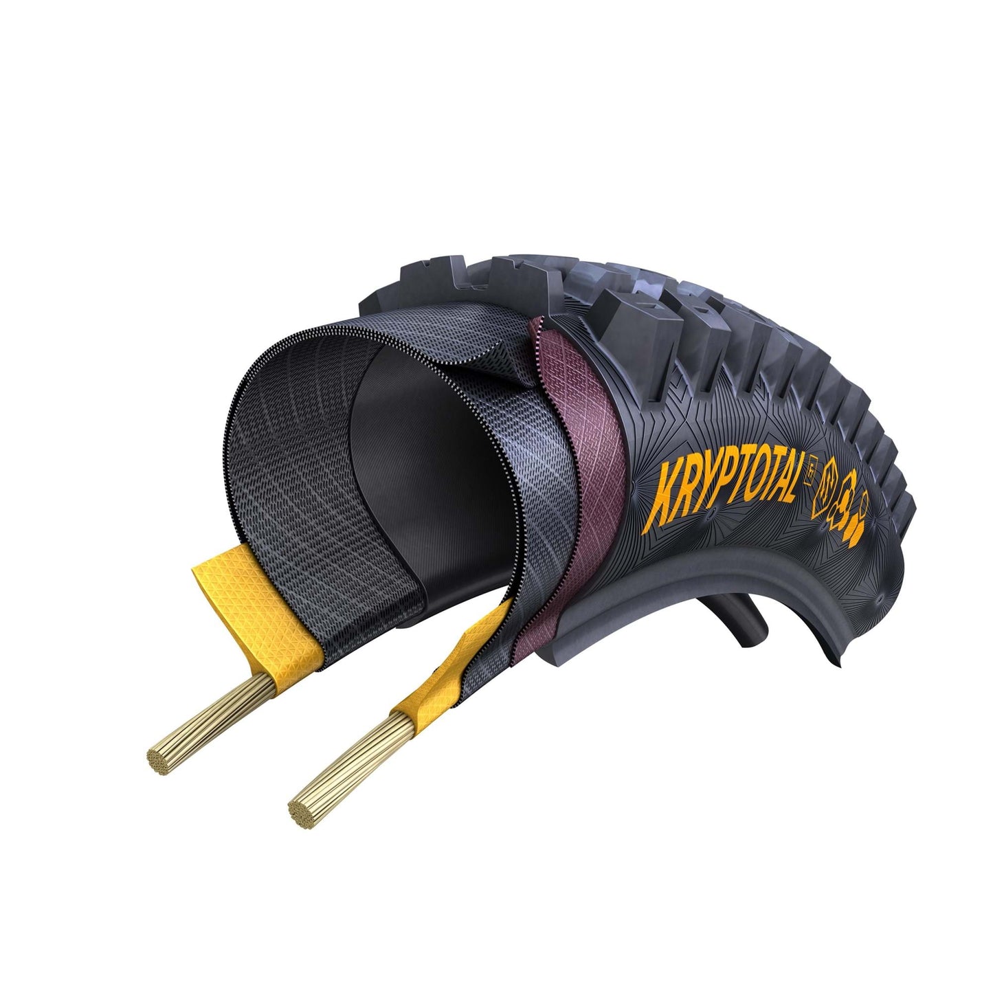 CONTINENTAL KRYPTOTAL FRONT DOWNHILL TYRE - SUPERSOFT COMPOUND FOLDABLE - 27.5x2.4"