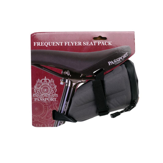 Passport Frequent Flyer Seat Saddle Pack - Grey/Black
