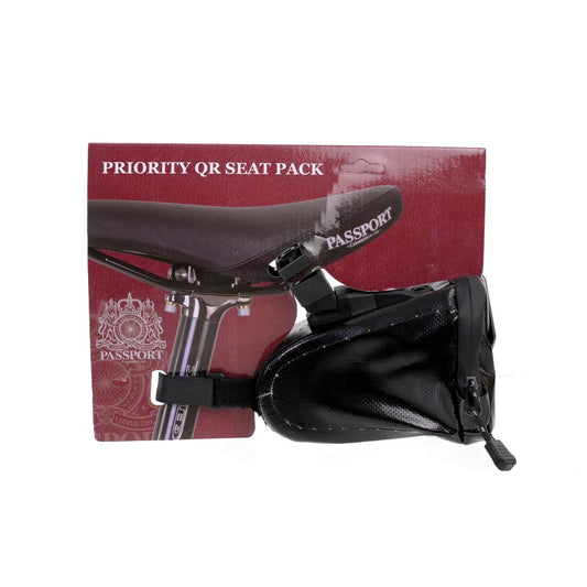 Passport Priority QR Seat Saddle Pack - Gloss Black
