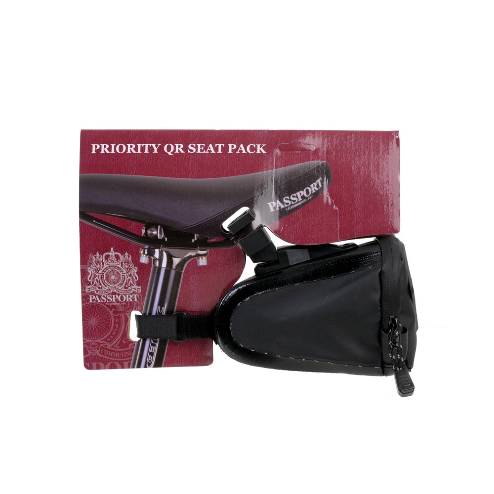Passport Priority QR Seat Saddle Pack - Satin Black