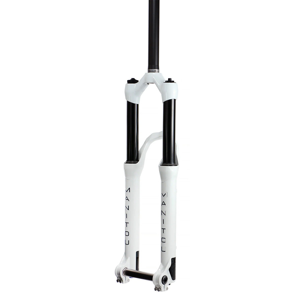 Manitou Circus Expert 26" Suspension Forks - White / 100mm / Straight