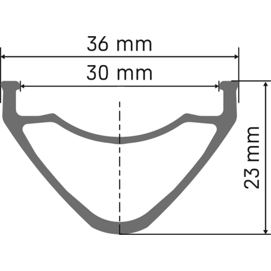 DT Swiss FR 571 SBWT disc-specific 32 hole Presta-drilled silver - 27.5"