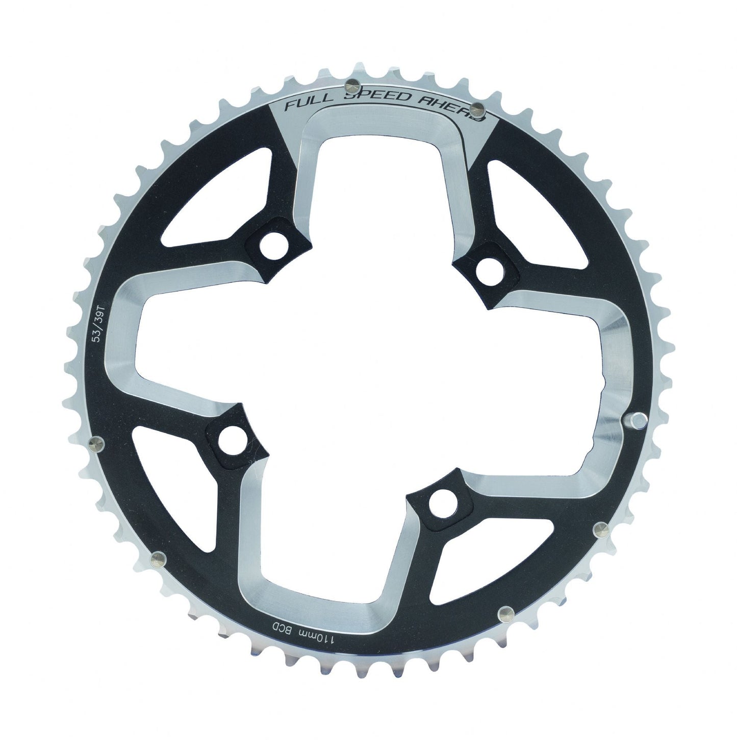 FSA Gossamer ABS Road 110BCD 2x11 Chainring (2x11, 110x52T, Black, 4h)
