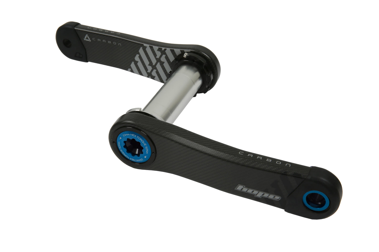 Hope Carbon Crankset 73mm Wide - Blue