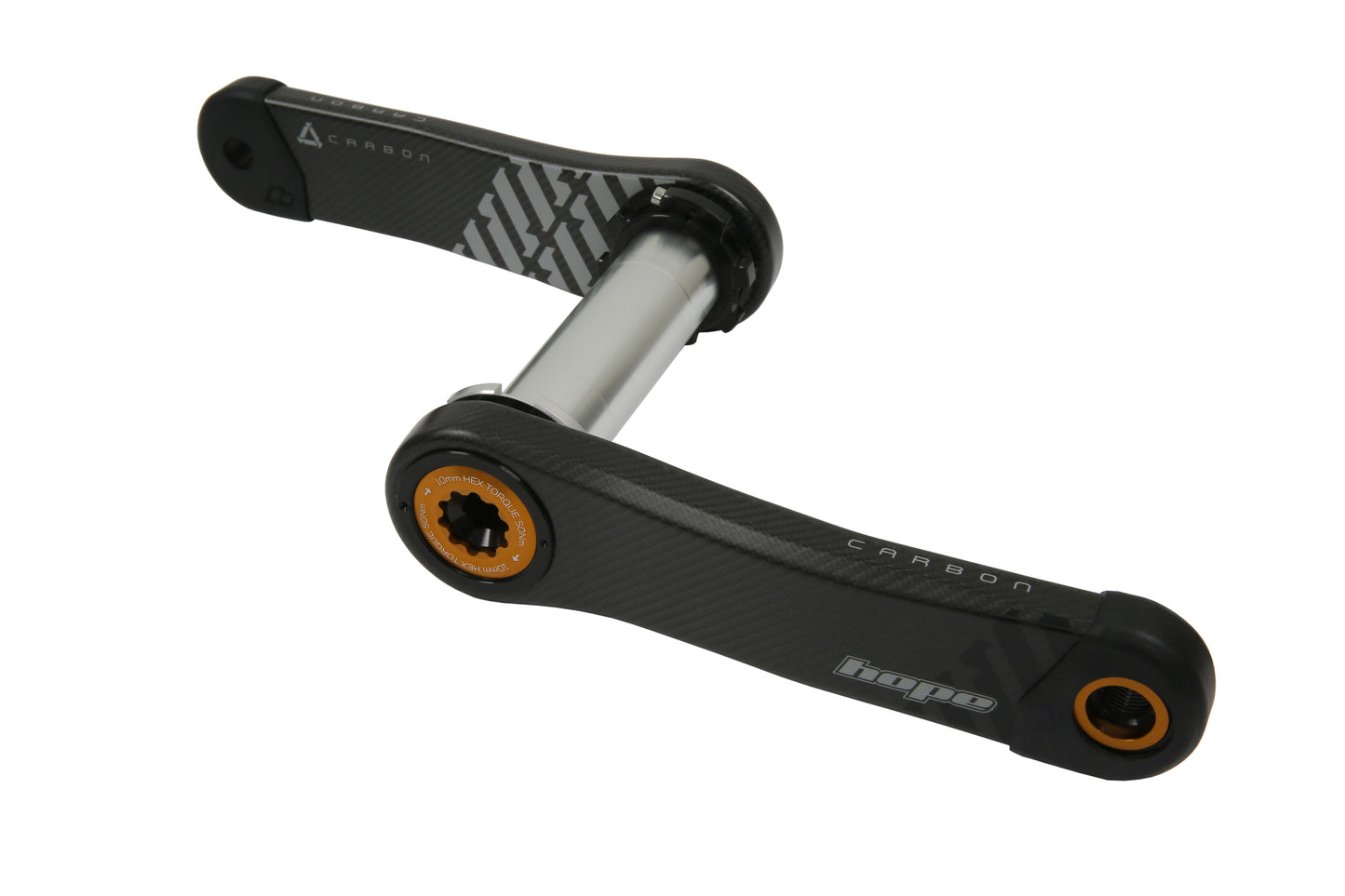 Hope Carbon Crankset 73mm Wide - Orange