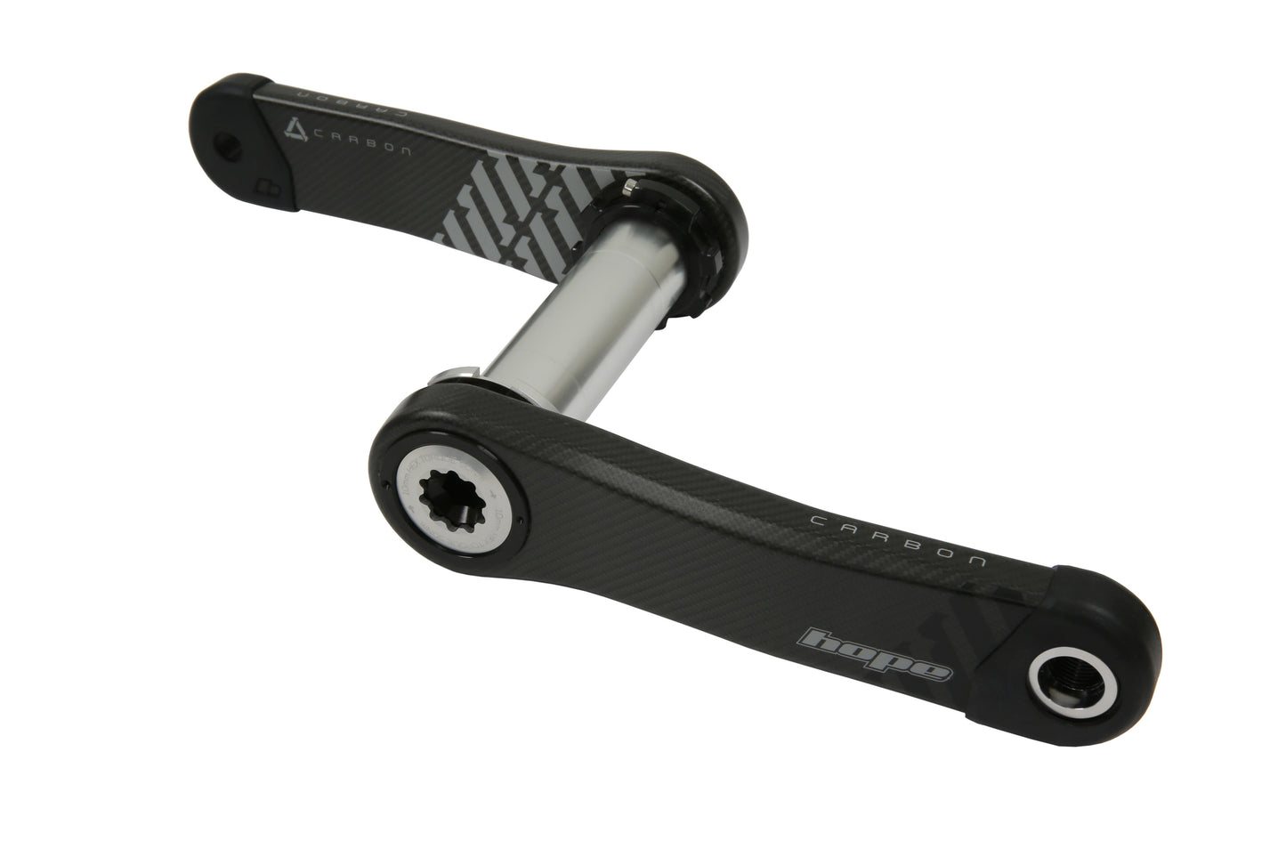 Hope Carbon Crankset 73mm Wide - Silver