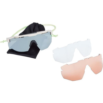 Madison Cipher Sunglasses - 3 pack - desert sand / silver mirror - sustainable