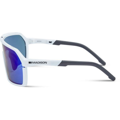 Madison Crypto Sunglasses - 3 pack - gloss white / blue mirror / amber and clear lens