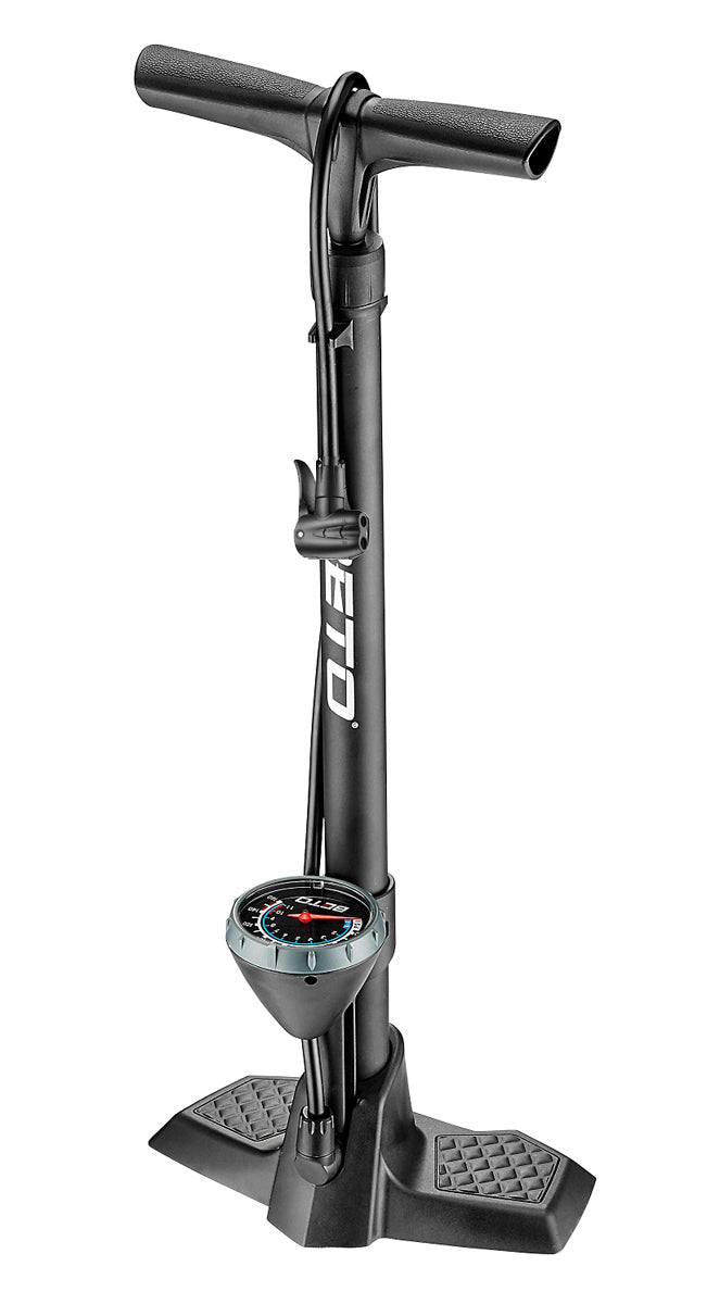 Floor pump 2024 with gauge