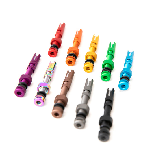 KranX Fast Flow Alloy Tubeless Valves (Pair) 44mm