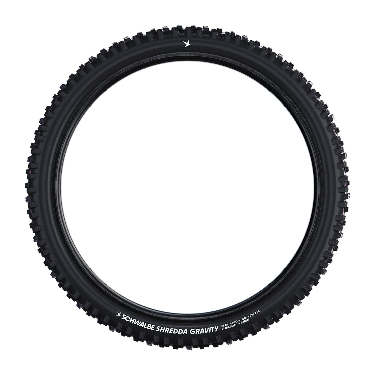 Schwalbe Shredda Radial Gravity Pro Ultra Soft MTB Tyre in Black (Rear) (Fold) - 29 x 2.50"