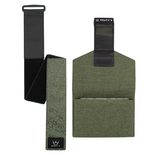 Peaty's HoldFast Trail Tool Wrap - Moss Green