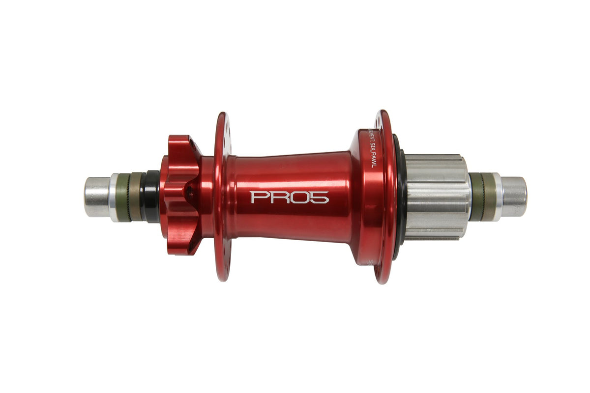 Hope Pro 5 Rear Trials/SS 32H - 135 x 10mm Bolted - Red