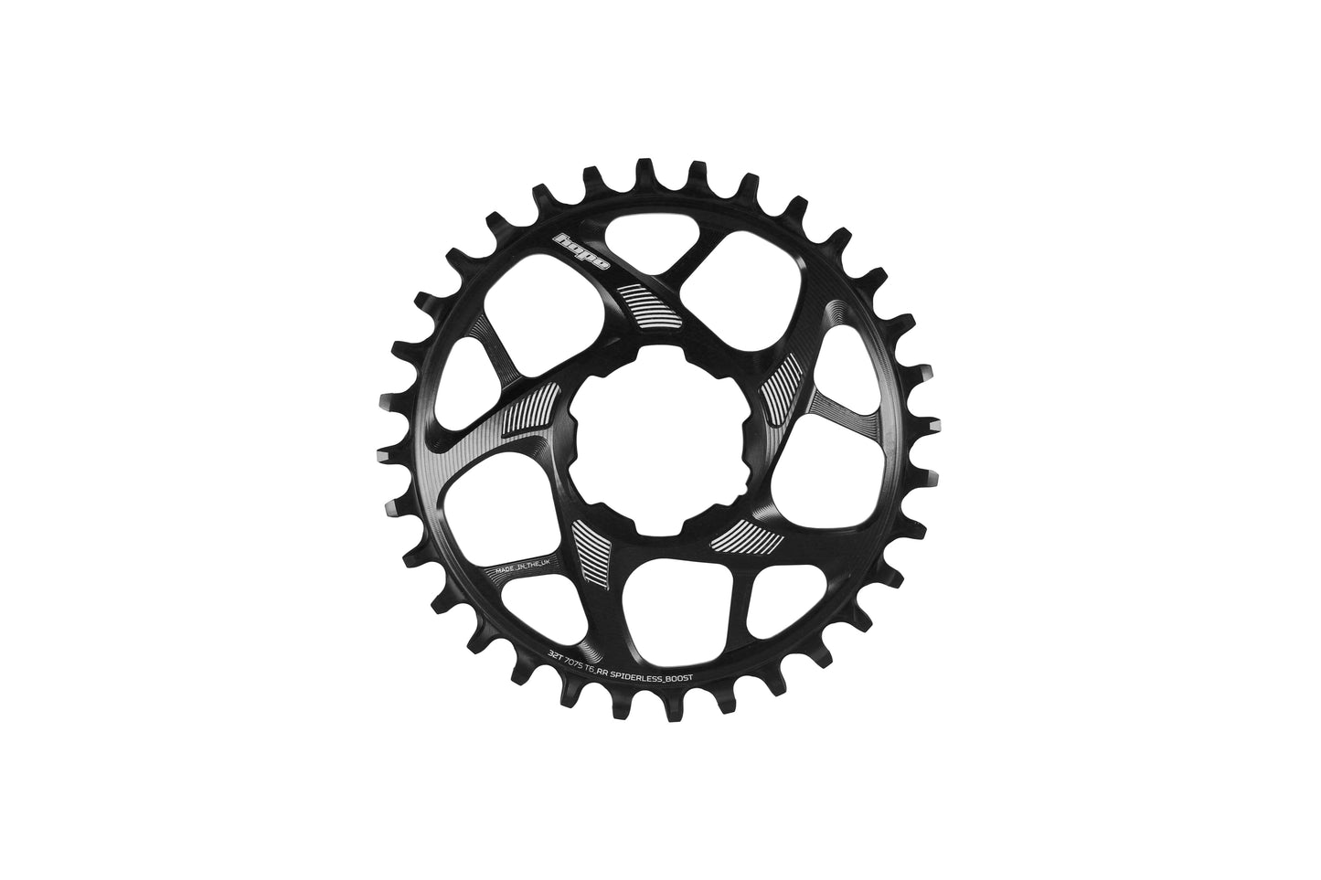 Hope R22 Spiderless Boost Chainring - Black