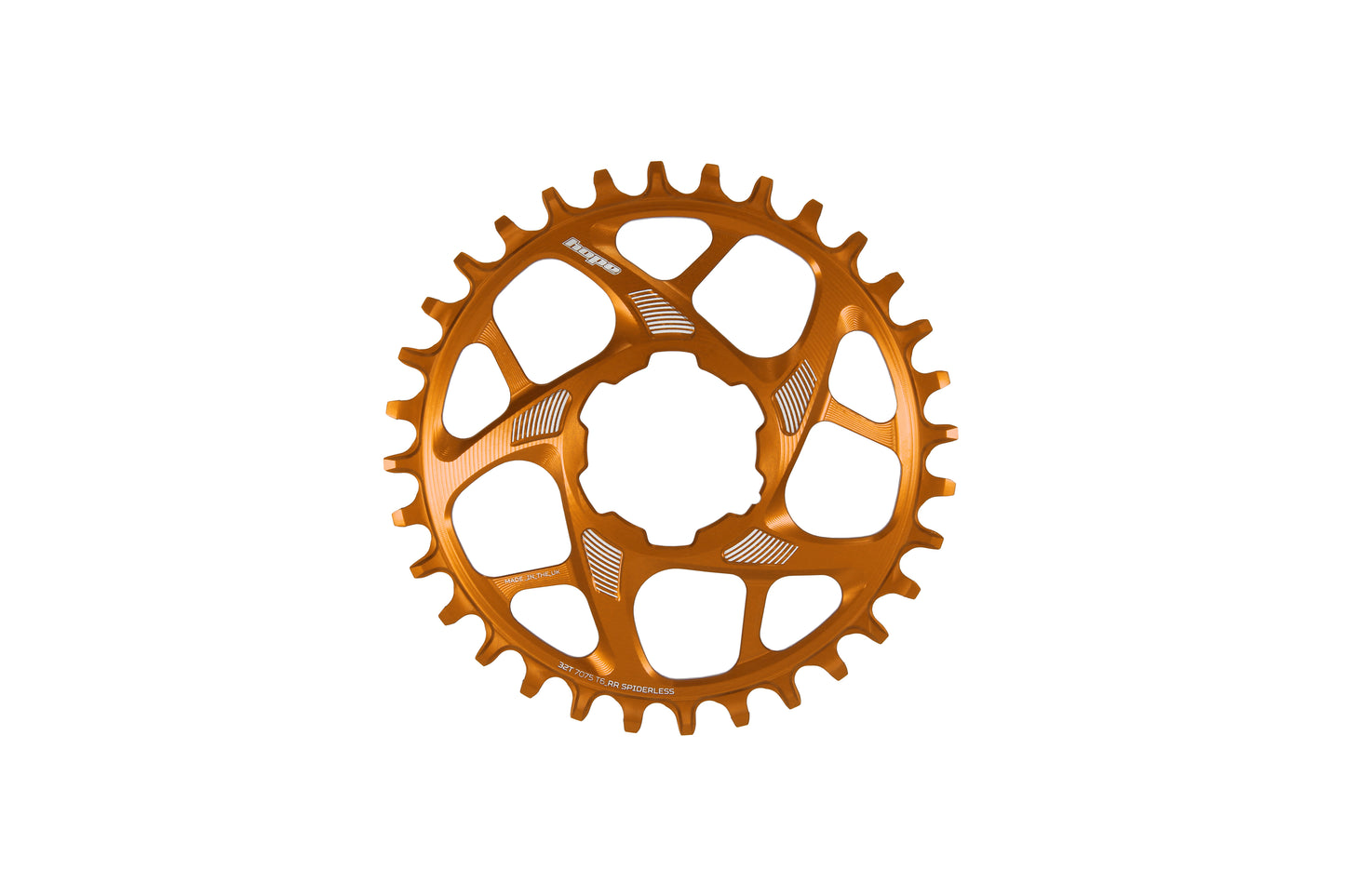 Hope R22 Spiderless Chainring Std - Orange