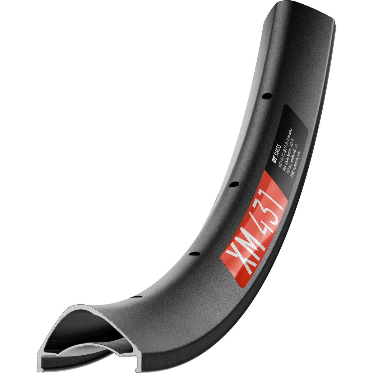 DT Swiss XM 431 SBWT disc-specific 28 hole Presta-drilled black - 27.5"
