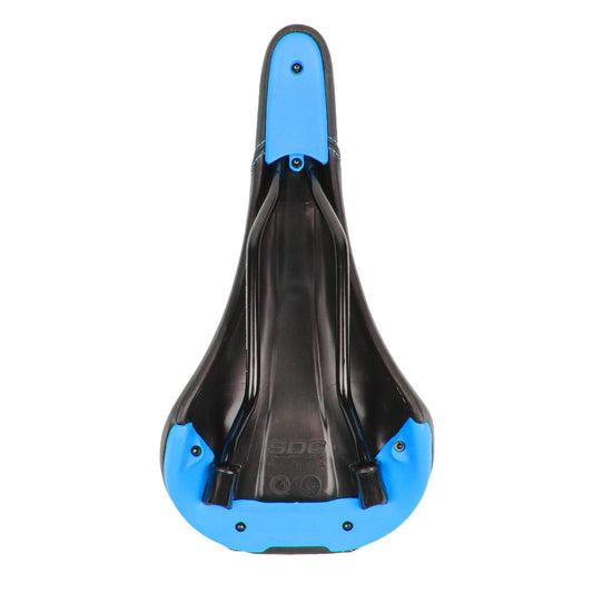 SDG Bel Air Steel Rail Saddle Black/Cyan