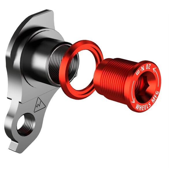 WMF Replaceable Derailleur Hanger / Dropout 404-1 - Red Bolt