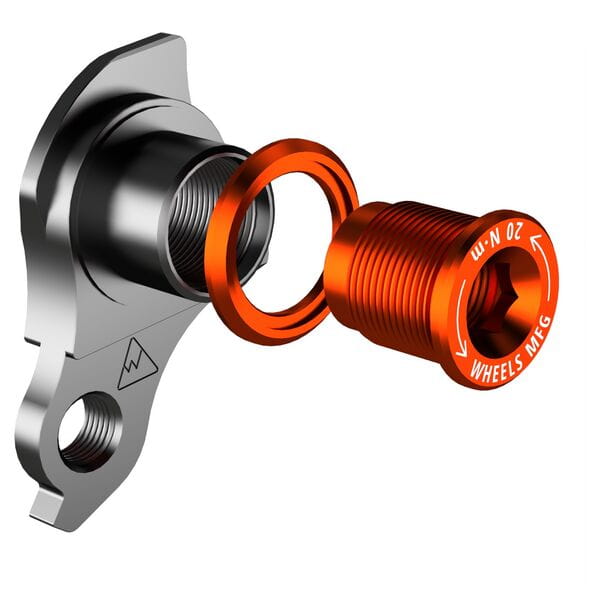 WMF Replaceable Derailleur Hanger / Dropout 404-3 - Orange Bolt