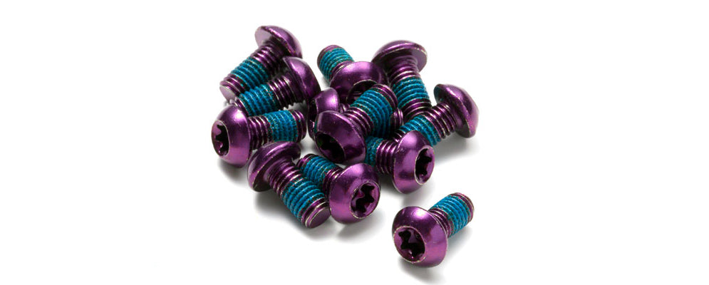 REVERSE Disc Rotor Bolt Set - 12 pcs - PURPLE