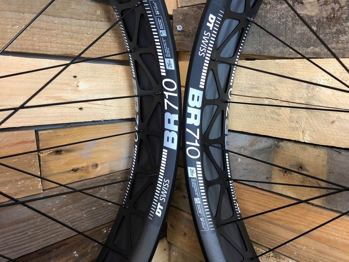 (Slam69Built) DT BR710 / Hope Pro 4 - Fatbike Custom Built Wheelset (Black Hubs)