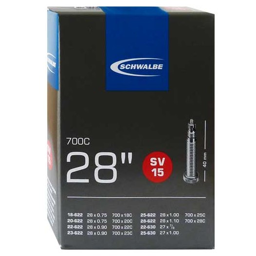 Schwalbe SV15 28" 700c Innertube (Presta Valve) 40mm