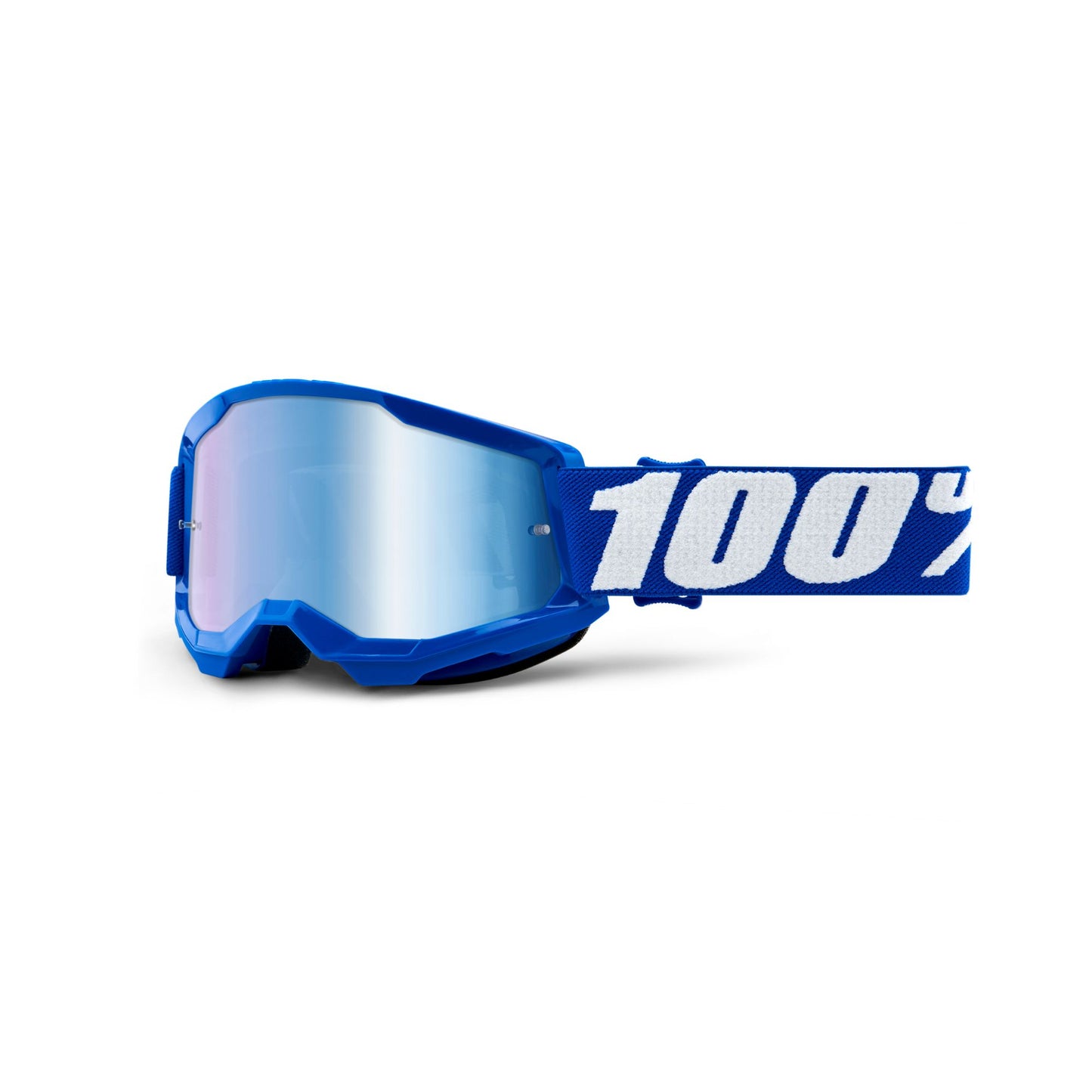100% Strata 2 Youth Goggle - Blue / Blue Mirror Lens