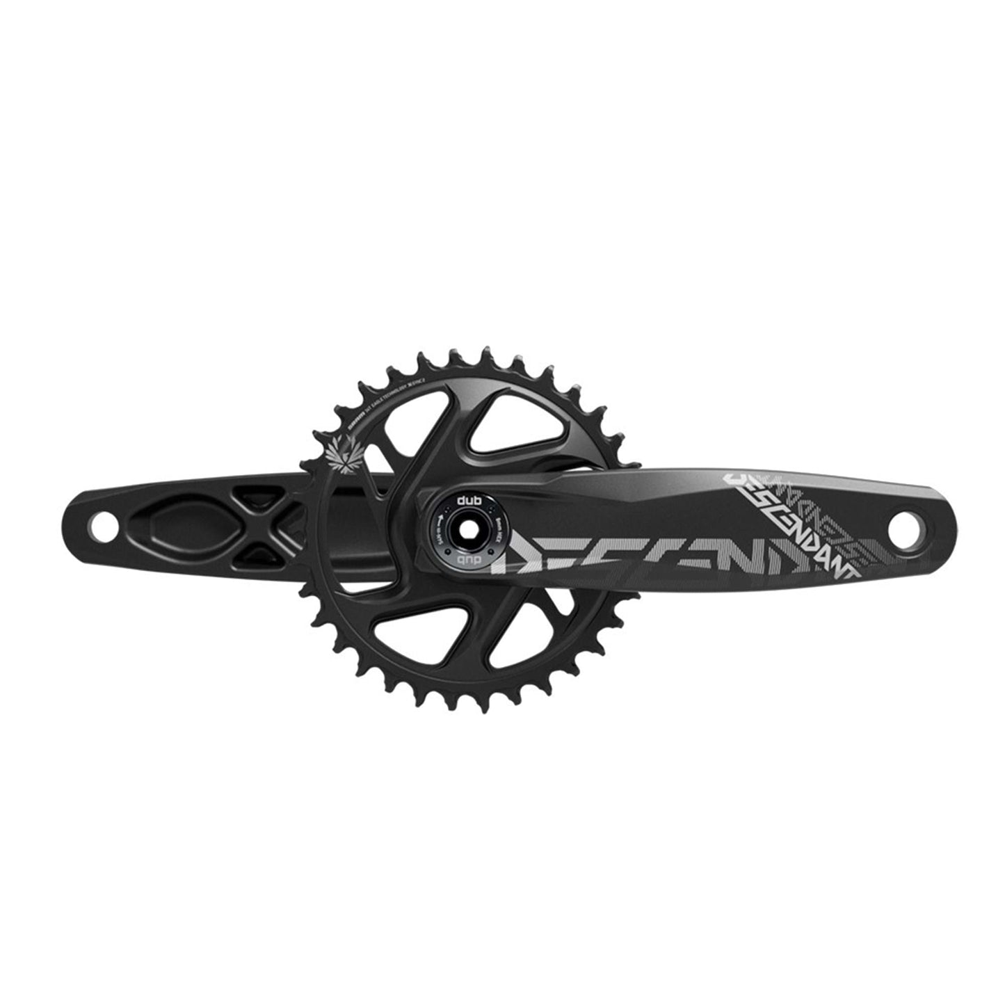 TRUVATIV CRANK DESCENDANT ALL DOWNHILL DUB83 WITH DIRECT MOUNT 34T X-SYNC 2 CHAINRING B1: BLACK 165MM