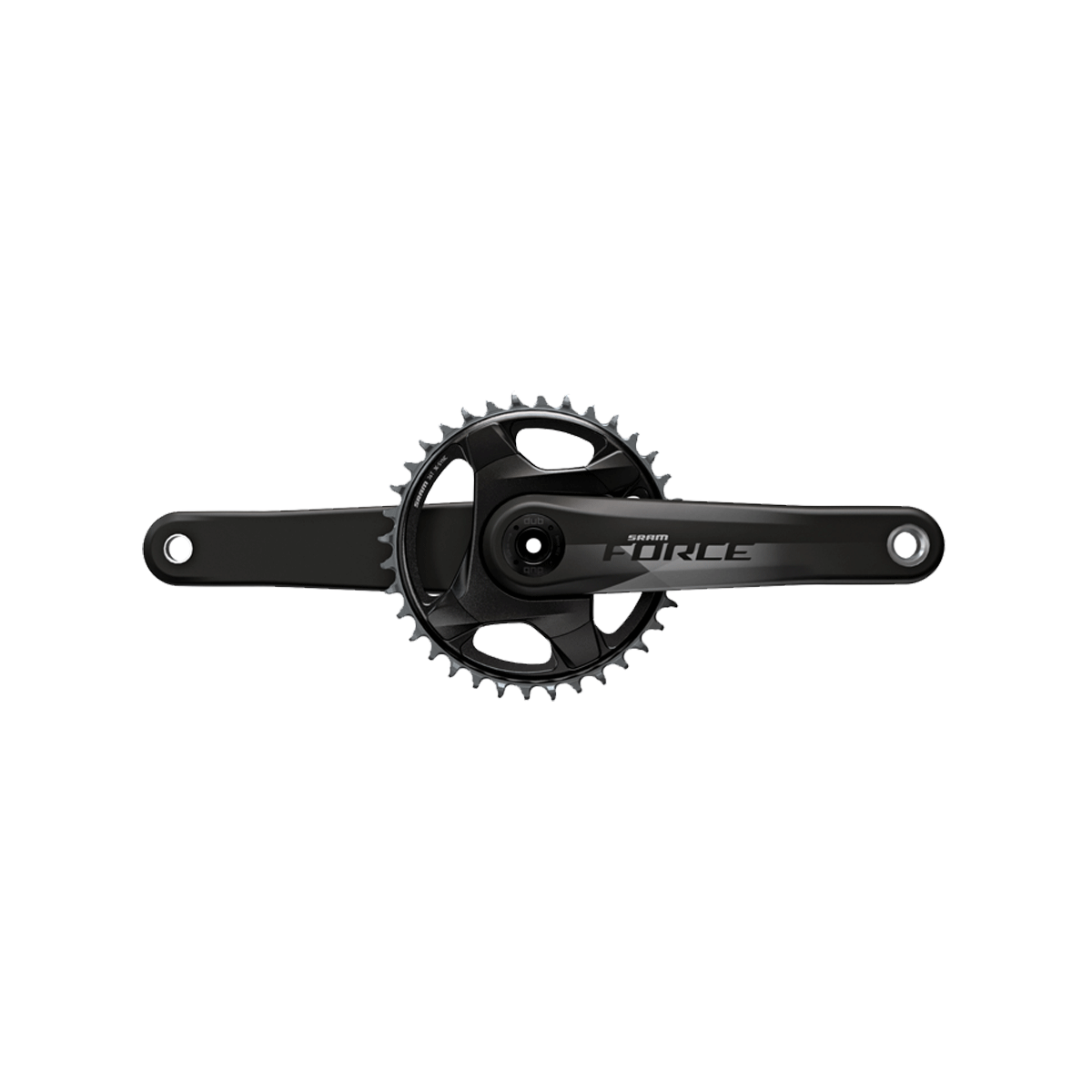 SRAM CRANKSET FORCE 1X D1 DUB MATTE BLACK (BB NOT INCLUDED)