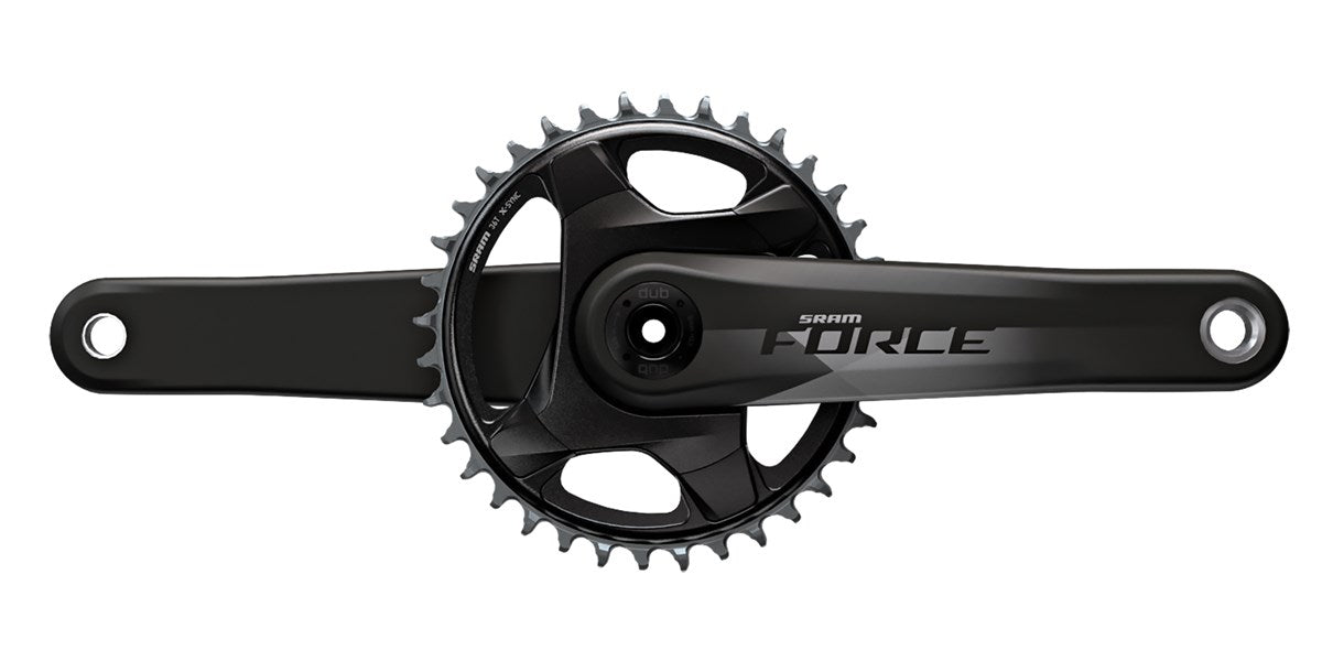 SRAM CRANKSET FORCE 1X D1 24MM MATTE BLACK (BB NOT INCLUDED)