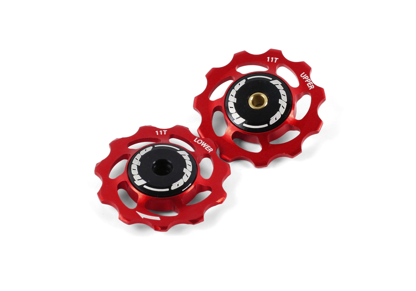 Hope 11 Tooth Jockey Wheels - Pair Red