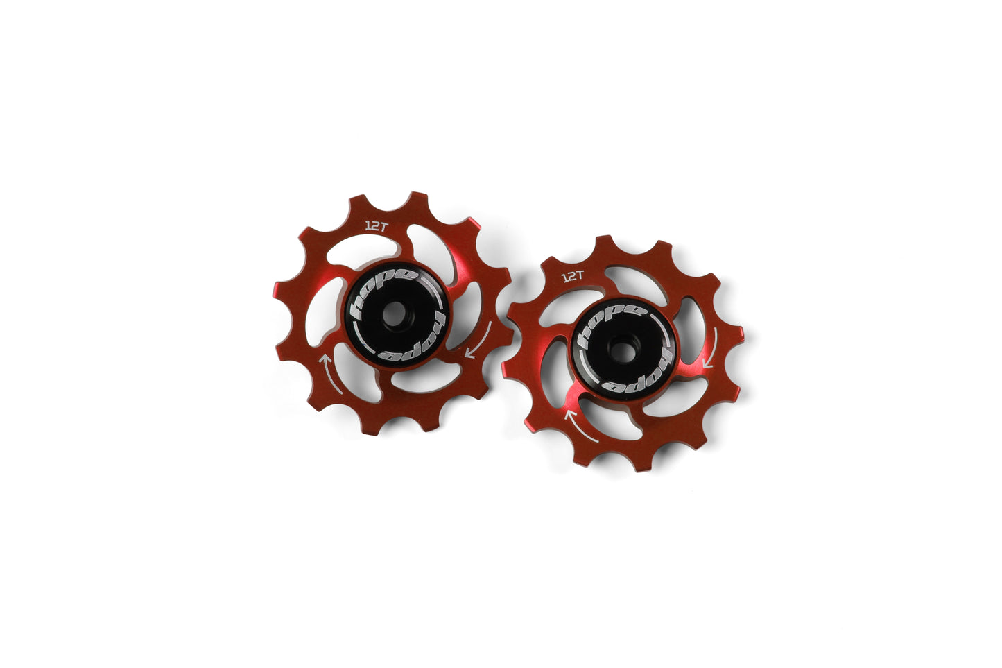 Hope 12 Tooth Jockey Wheels - Pair Red
