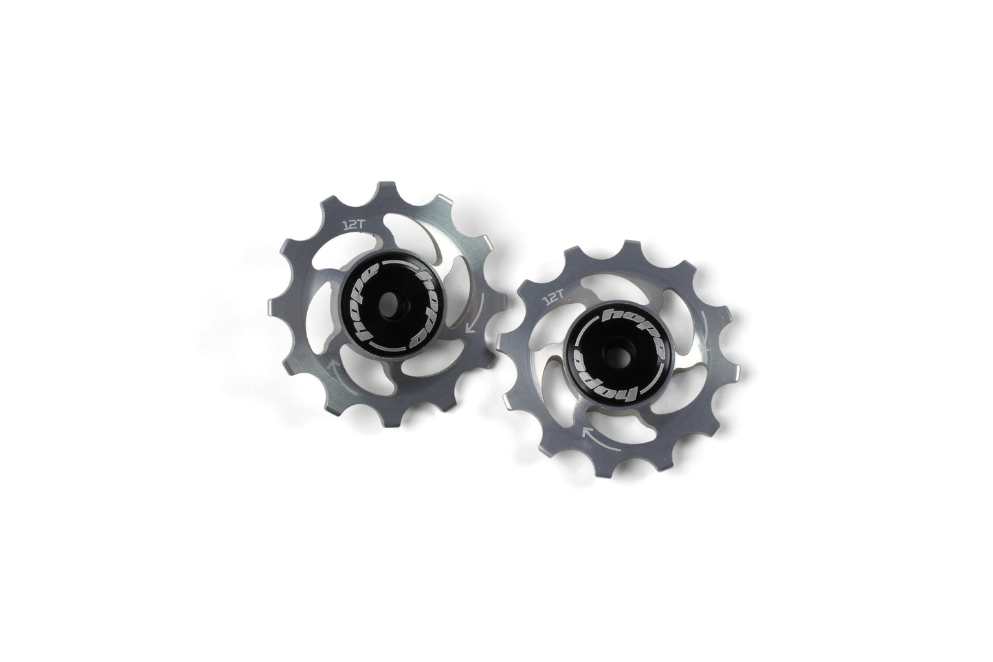 Hope 12 Tooth Jockey Wheels - Pair Silver