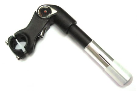 ADJUSTABLE QUILL STEM – BLACK 22.2MM/25.4MM
