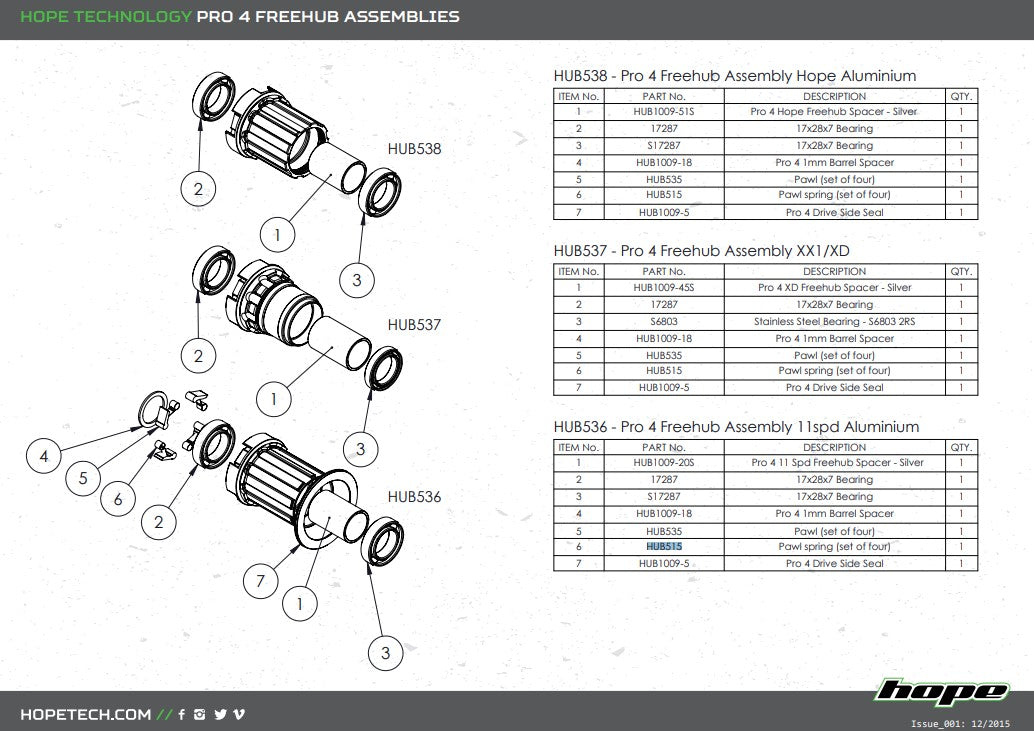 Hope Pro 4 Labrinth Drive Side Seal (HUB1009-5)