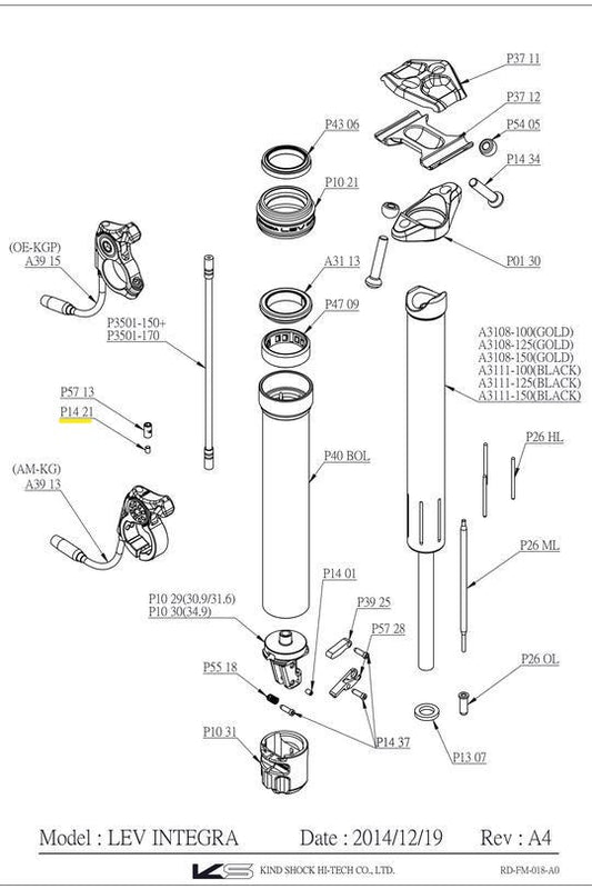 KS Housing Set Screw - Dropper Post Spares (P1421)