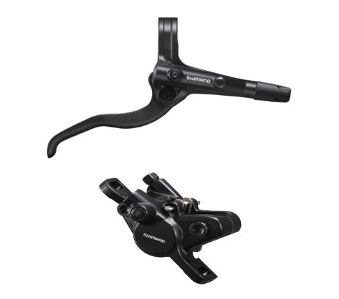 Shimano BR-MT400 / BL-MT400 bled brake lever/post mount calliper Brakes