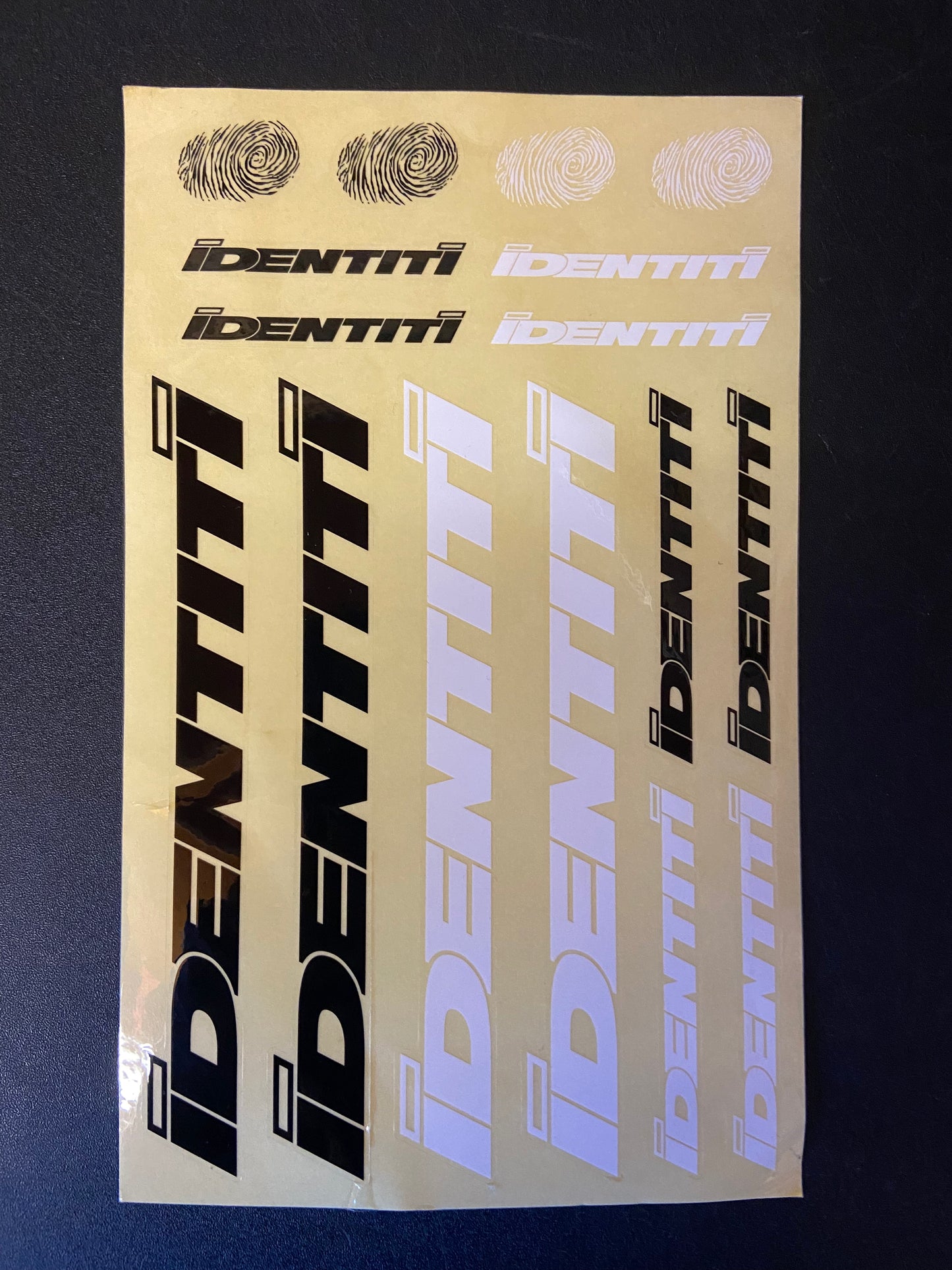 Identiti Sticker Sheet