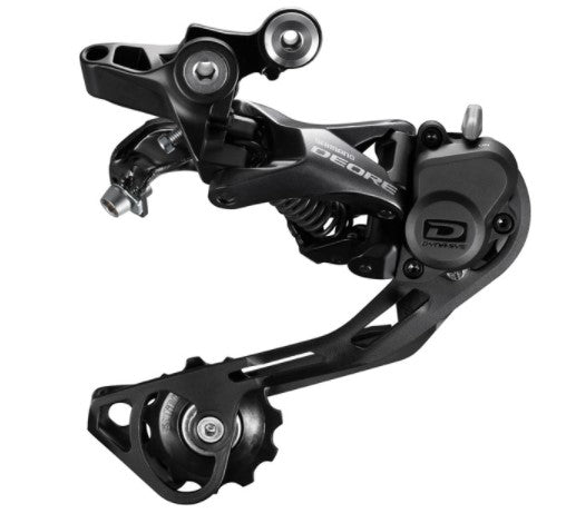 Shimano RD-M6000 Deore 10-speed Shadow+ design rear derailleur, SGS, black