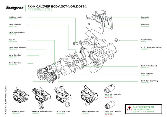 Hope RX4 Caliper Bleed Screw